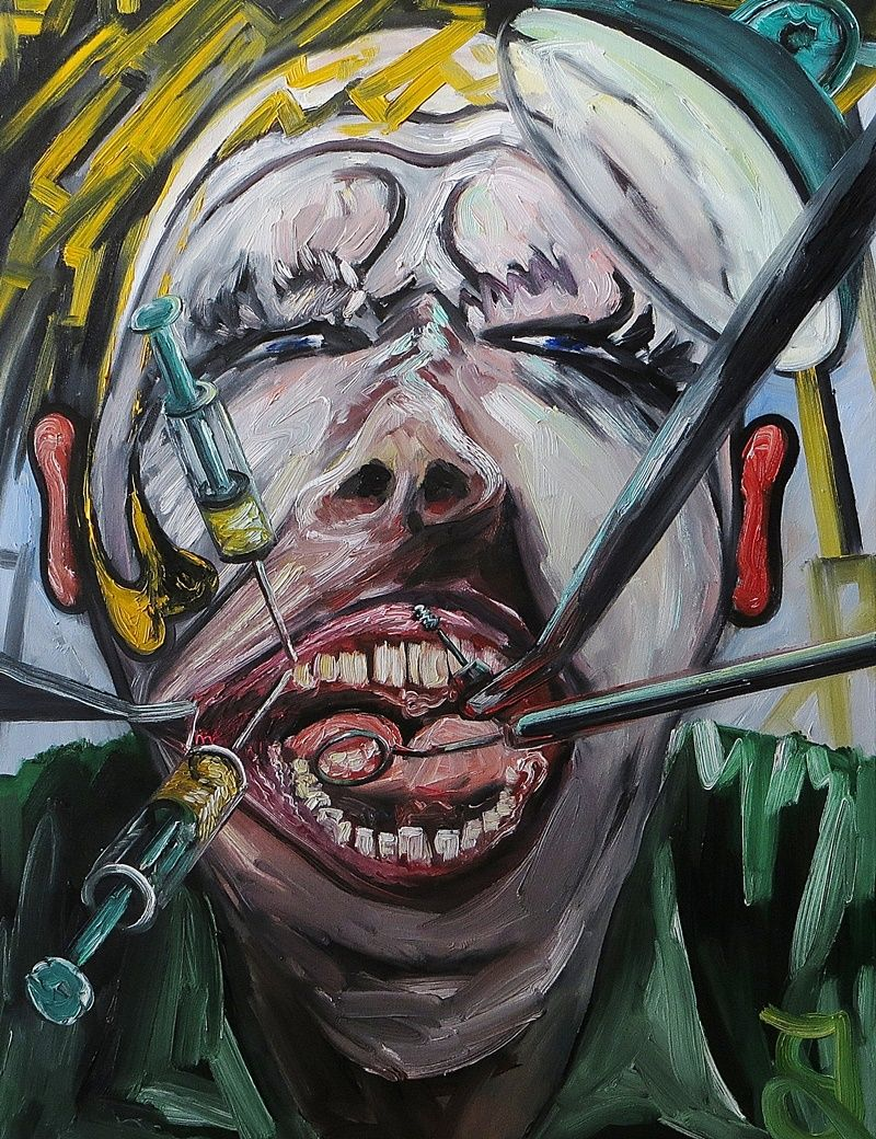 the pain at the dentist