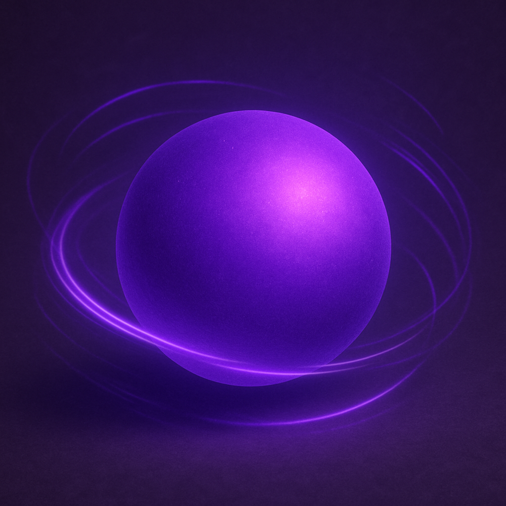 the purple sphere