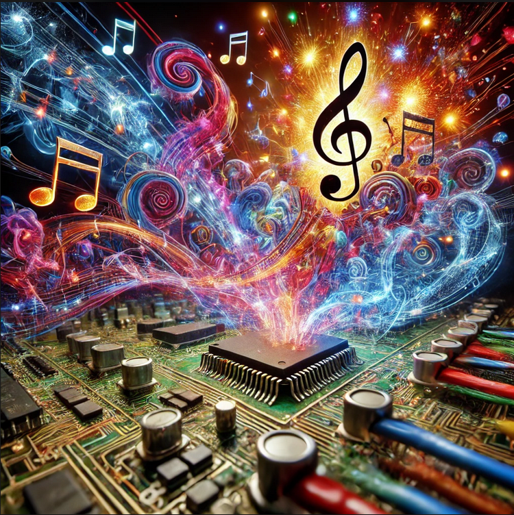 the music is not in the circuit diagram